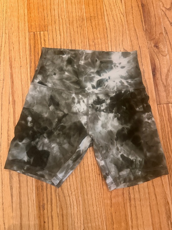 lululemon athletica Pants - Lululemon Olive Tie-Dye High-Rise Bike Shorts and Tank- workout set
